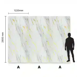 Płyta węglowa PCV Marmurowy Light Galaxy Premium - wymiary 2800mm x 1215mm